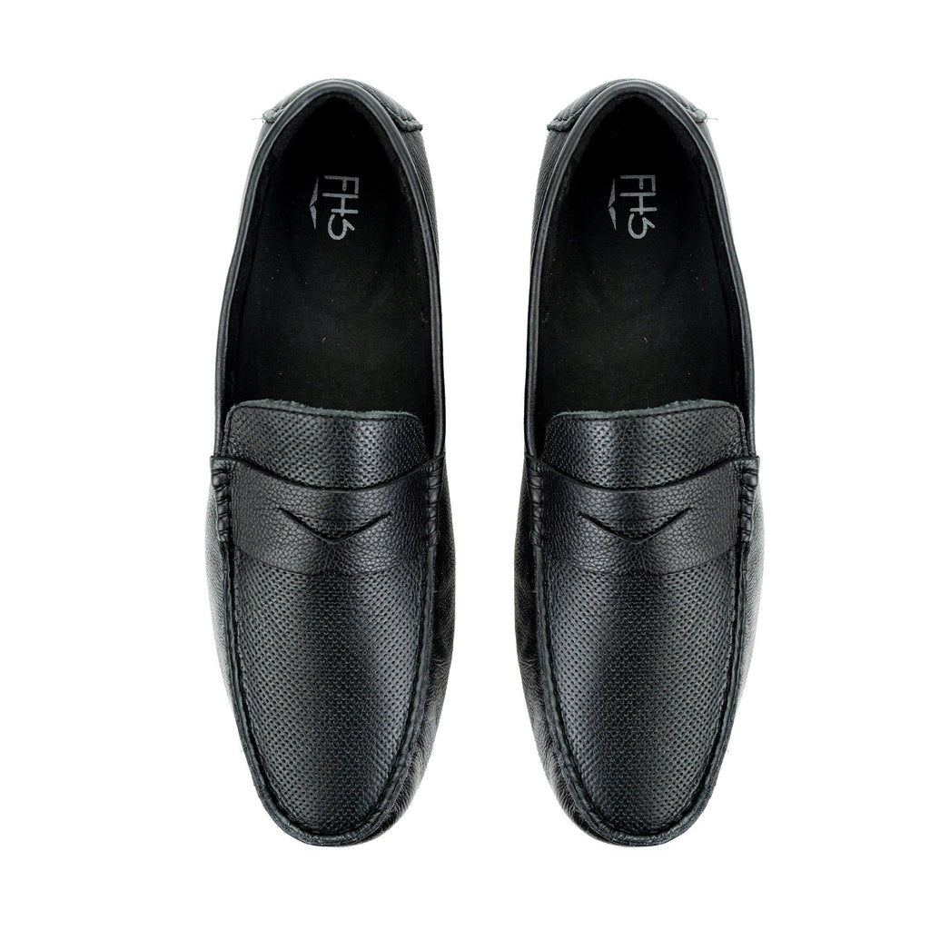 Dotted Penny Moccasin- Black - FHS Official