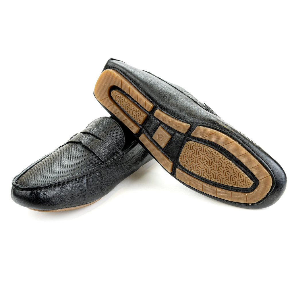 Dotted Penny Moccasin- Black - FHS Official
