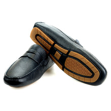 Load image into Gallery viewer, Dotted Penny Moccasin- Navy - FHS Official