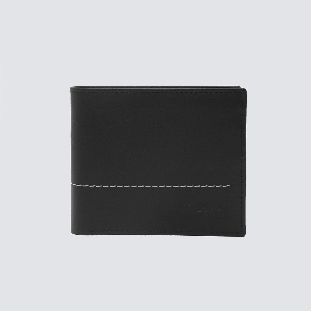 Double Fold Contrast Classic Dark Brown Wallet - FHS Official