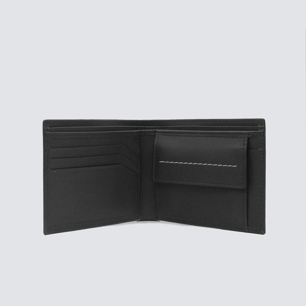 Double Fold Contrast Classic Dark Brown Wallet - FHS Official