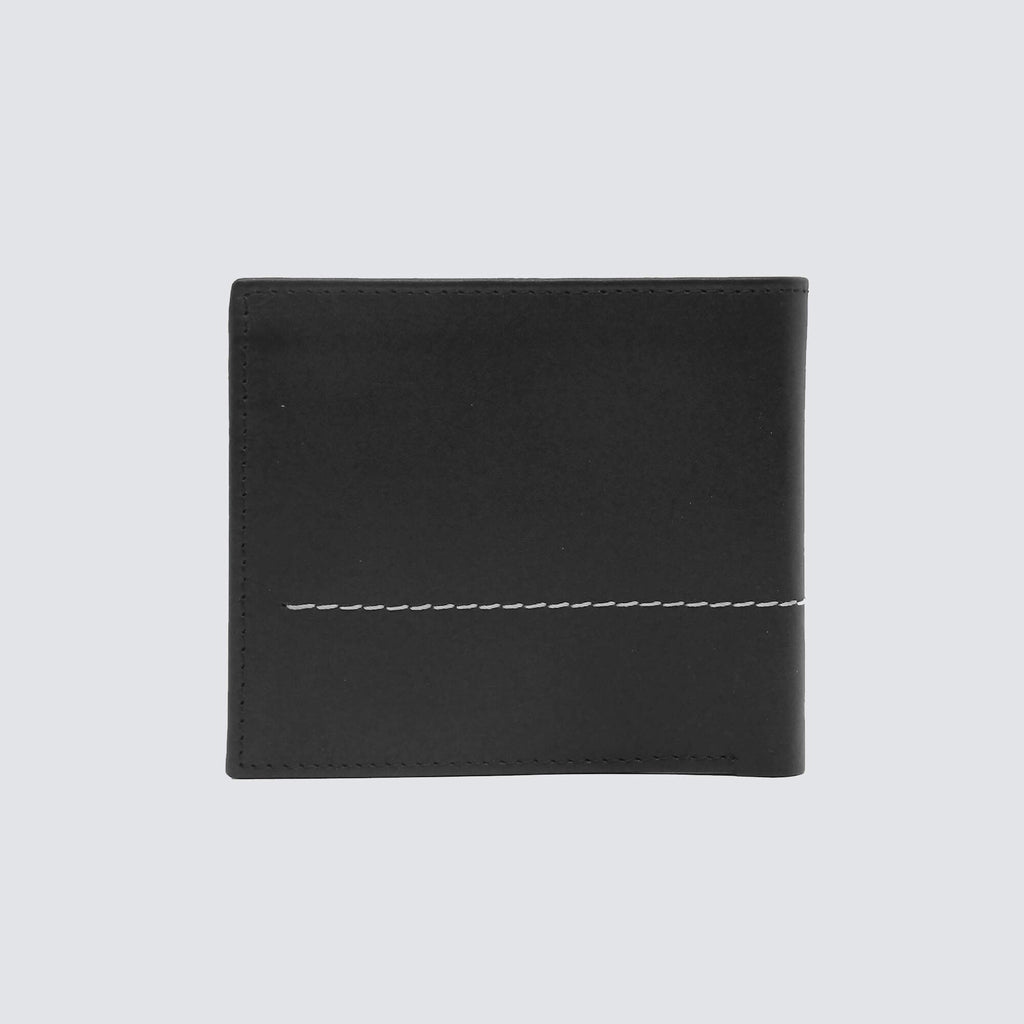 Double Fold Contrast Classic Dark Brown Wallet - FHS Official
