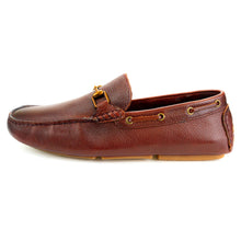 Load image into Gallery viewer, Gold Horse Bit Buckle Moccasin-Bordo - FHS Official