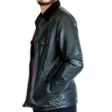 Load image into Gallery viewer, Green Faux Leather Jacket - FHS Official