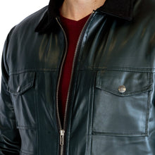 Load image into Gallery viewer, Green Faux Leather Jacket - FHS Official
