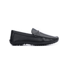 Load image into Gallery viewer, Metallic Buckle Moccasin - Black - FHS Official