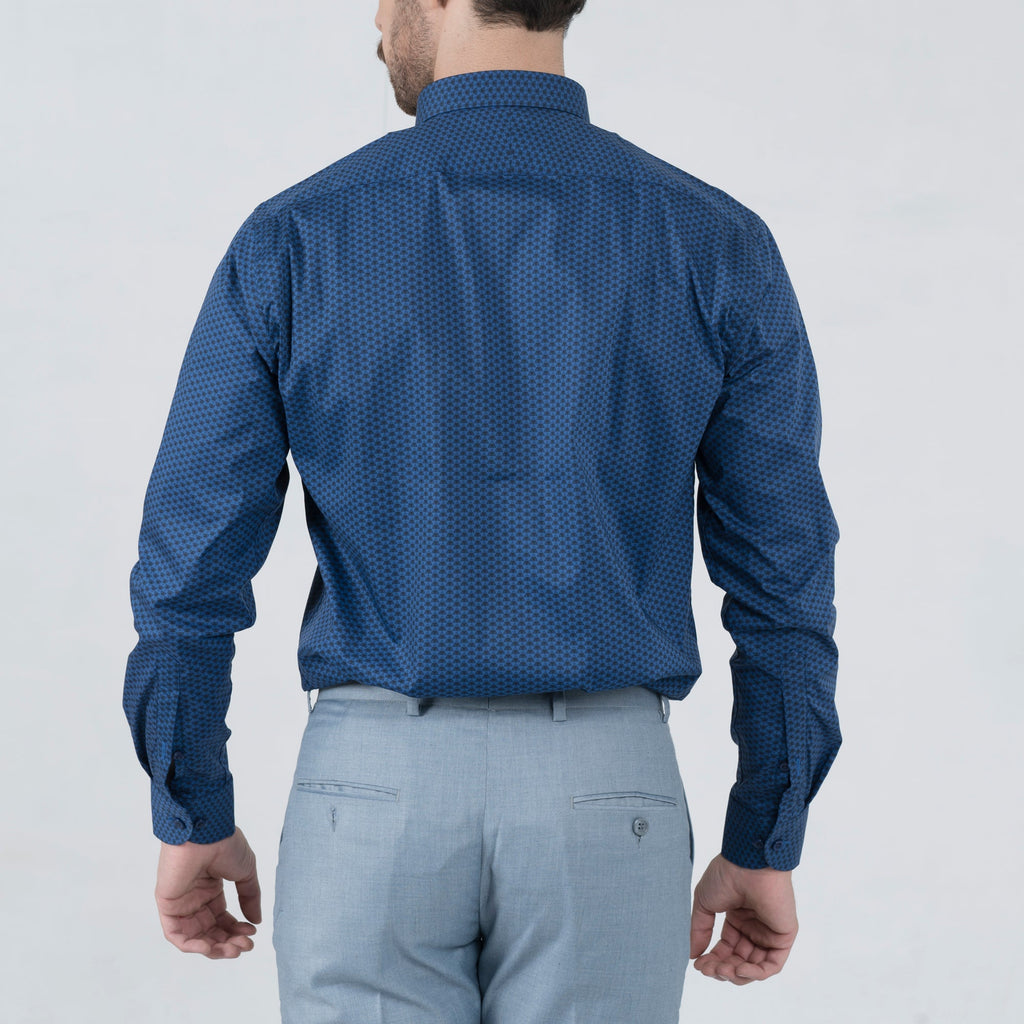 Moroccan Blue Formal Shirt - FHS Official