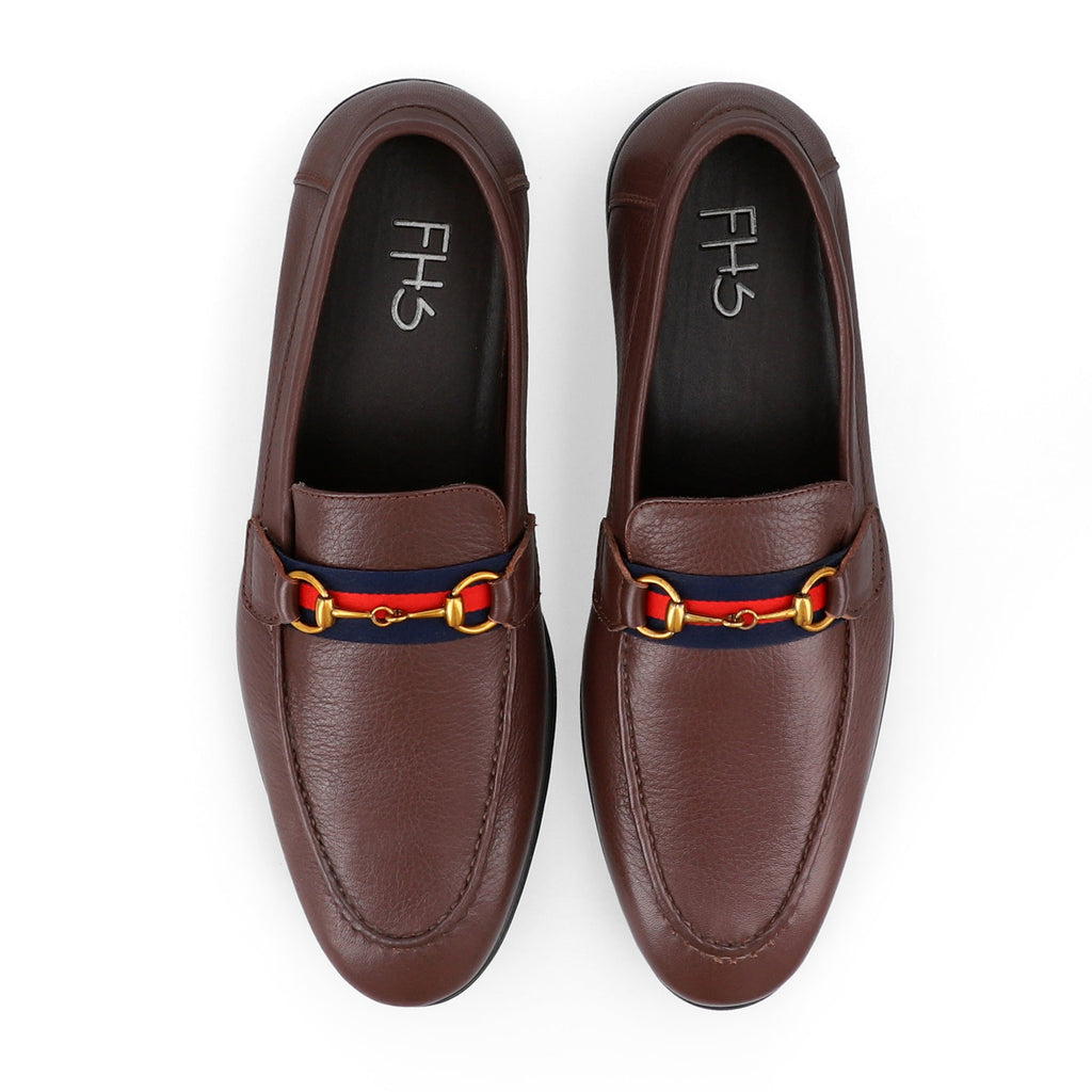 Premium brown strapped loafer - FHS Official