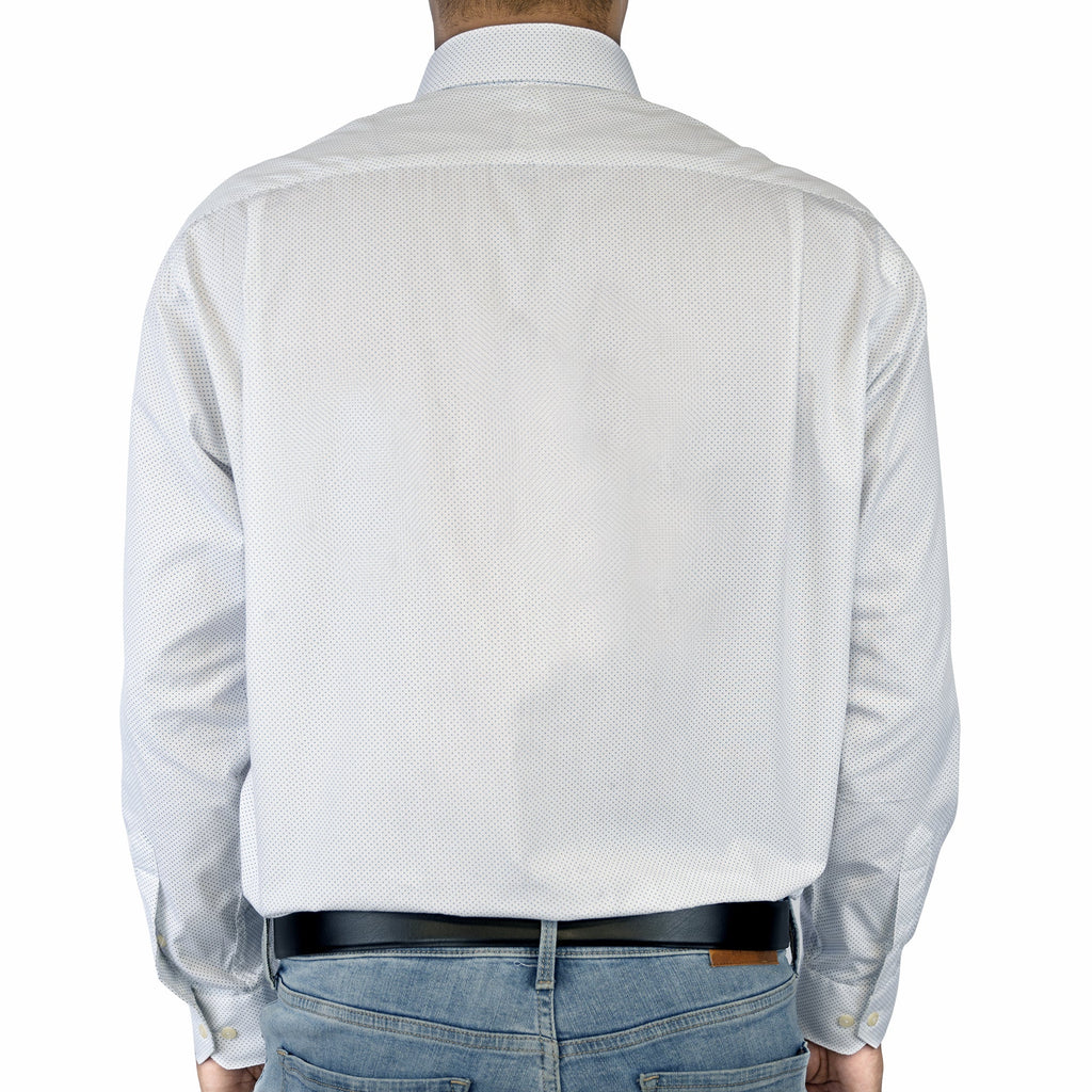 Premium spotted white formal shirt - FHS Official