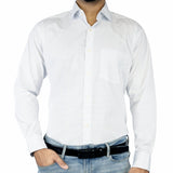 Premium spotted white formal shirt