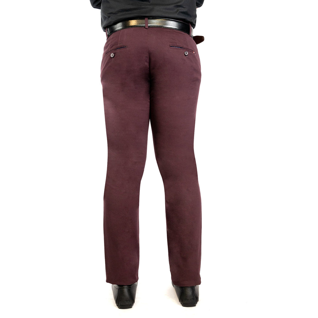 Regular Fit Maroon Chinos - FHS Official