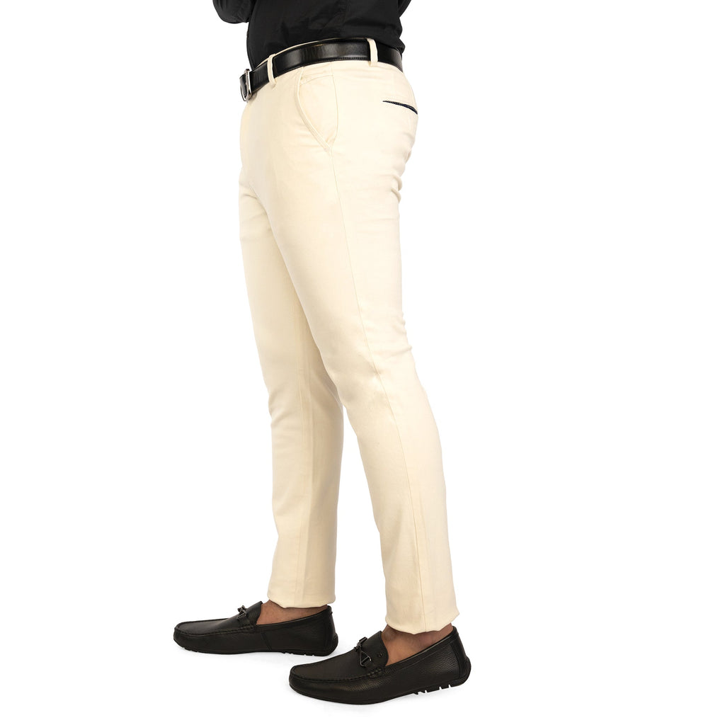 Regular Fit Offwhite Chinos - FHS Official