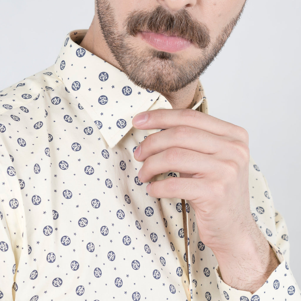 Spotted Yellow Formal Shirt - FHS Official